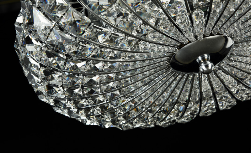 Люстра диаметр 40 см Maytoni Modern Broche DIA902-04-N никель