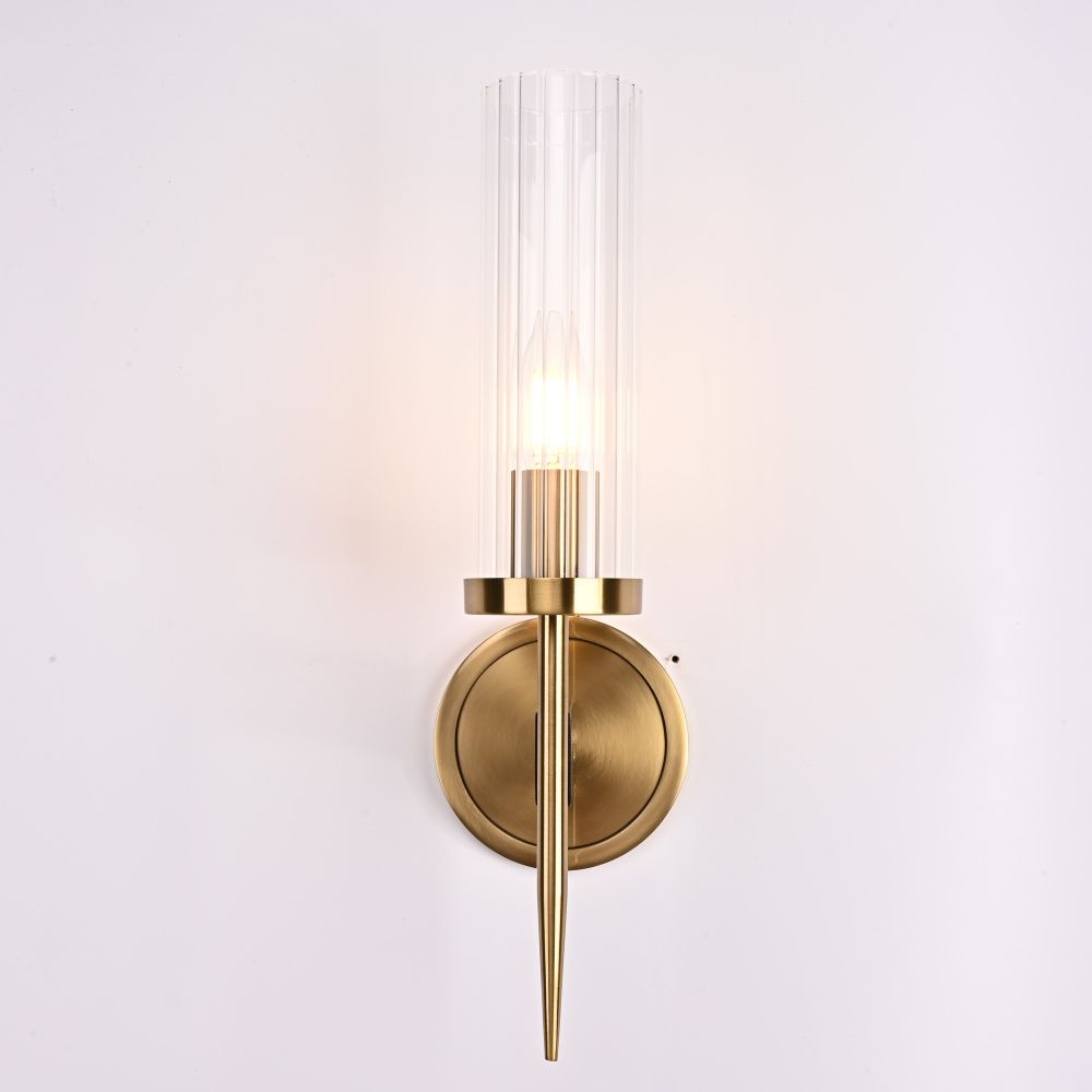 Бра Alouette 1 11*11*43 см, 1*E14*40W, ImperiumLoft BULRASH01, Латунь