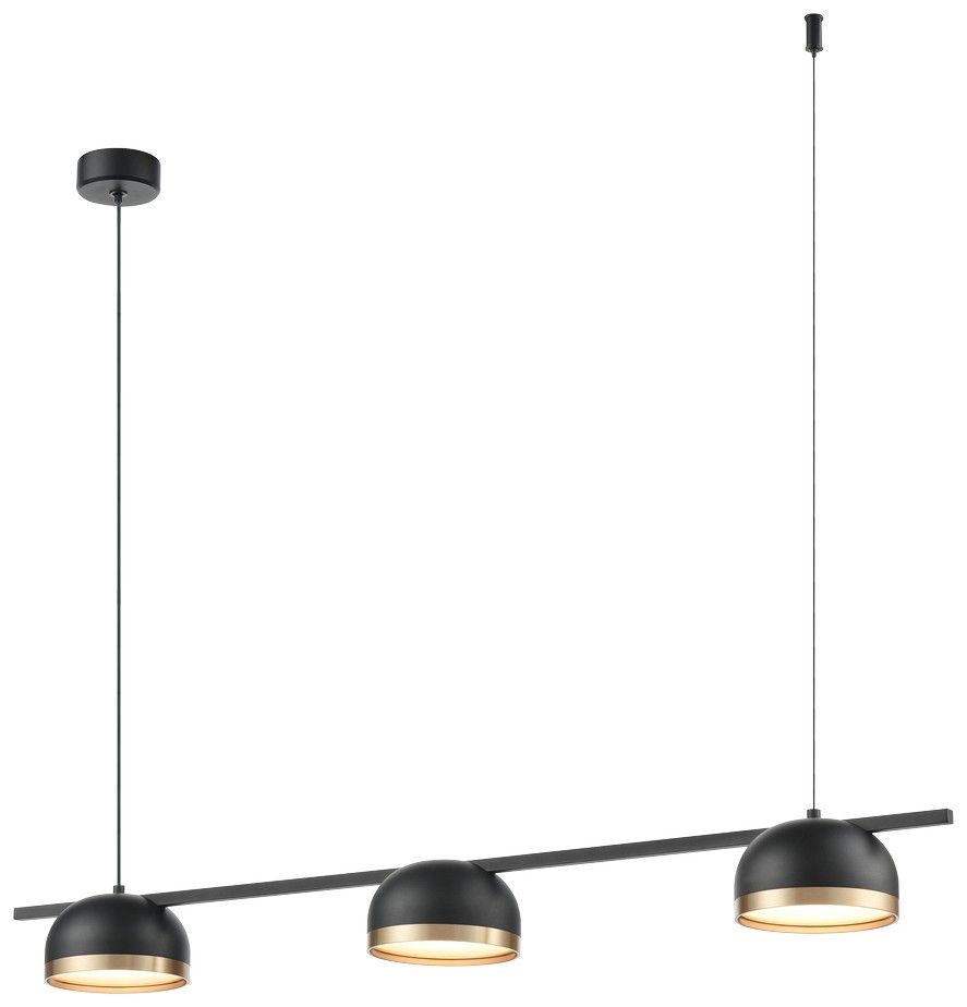 Подвесной светильник 80 см, 36W, 3000K, Velante 472-403-03, черный-золото