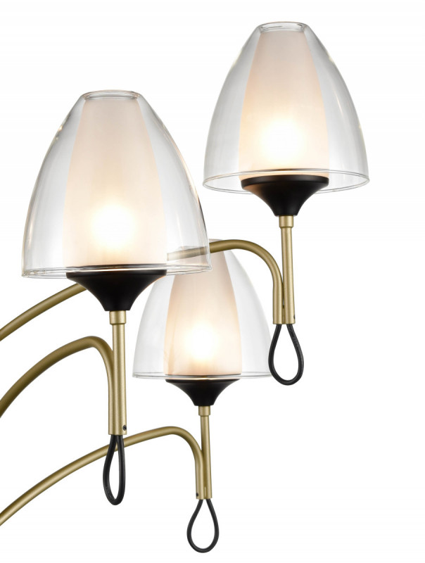 Подвесная люстра  70*70 см, 6*G9 шампань, черный Vele Luce Oro VL5654P16