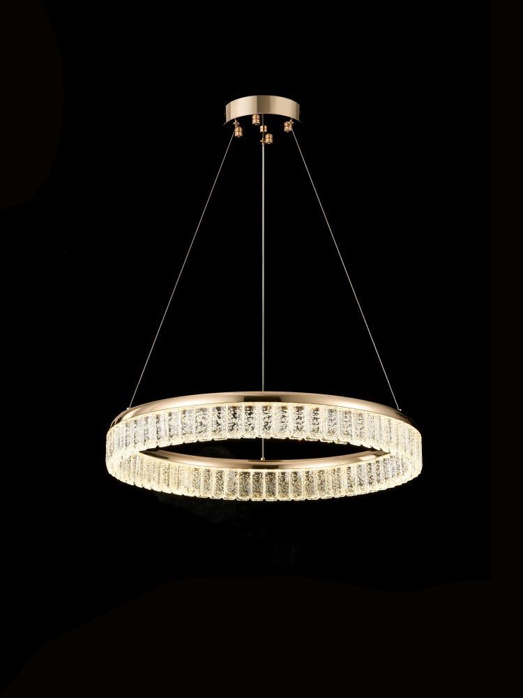Люстра Ø600 x H80 (1500) мм, Светодиодная плата 126W 3000-6000K NewRgy FRENCH GOLD (ФРАНЦУЗСКОЕ ЗОЛОТО) A23-ф600*H80 FRENCH GOLD