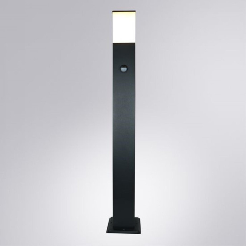 Уличный светильник 9*9*80 см, 1*E27 ARTE Lamp PLATE A3711FN-1BK черный
