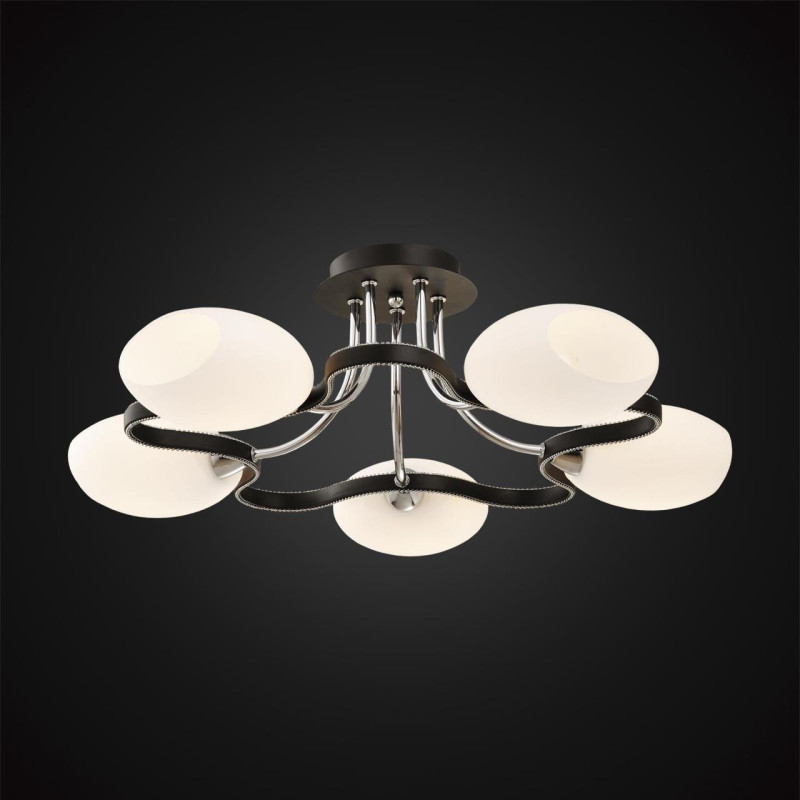 Люстра Citilux CL131152 диаметр 59см  венге/хром