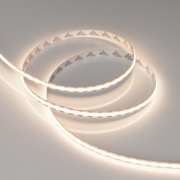 Лента COB-X400-8mm 12V Warm3500 (9 W/m, IP20, CSP, 2.5m), Arlight 044588. Цена указана за 2,5 метров. Продается кратно 2,5 метрам.