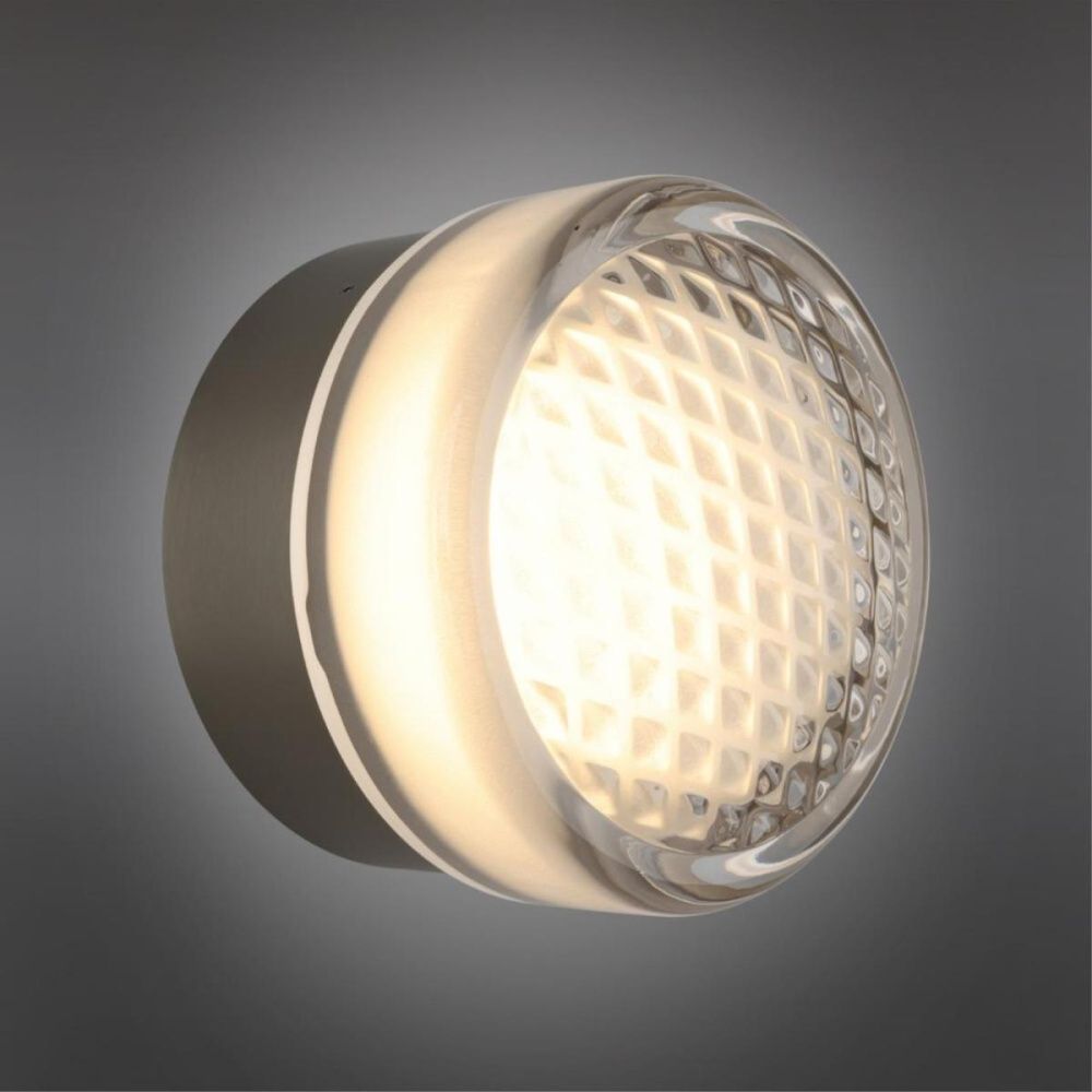 Настенный светильник 12.5 см, 5W, 3000K, Aployt Regina APL.091.21.05, никель