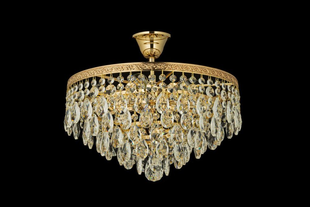 Люстра потолочная *38*32 см, 5*E27*60W, Arti Lampadari Castellana Gold Castellana E 1.3.38.601 G, Золото