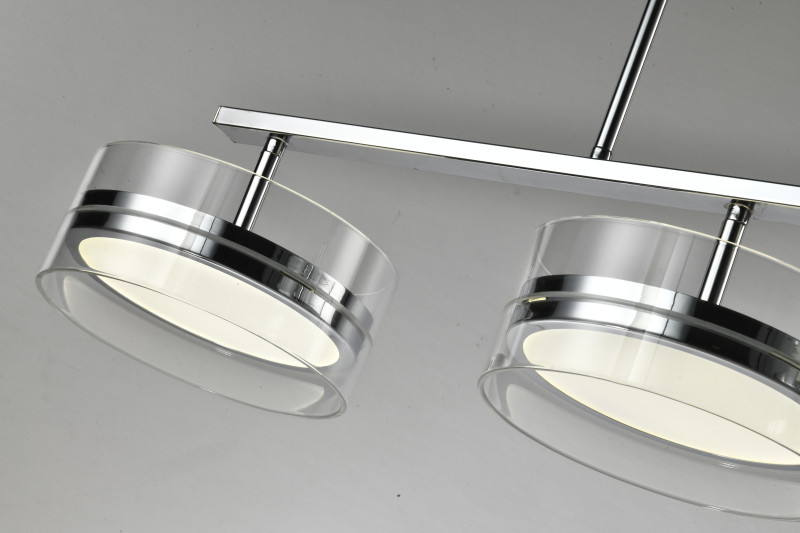 Подвесной светильник 85**150 см, LED, 48W, 3000K-6000K Zortes Donut ZRS.1802.04, хром