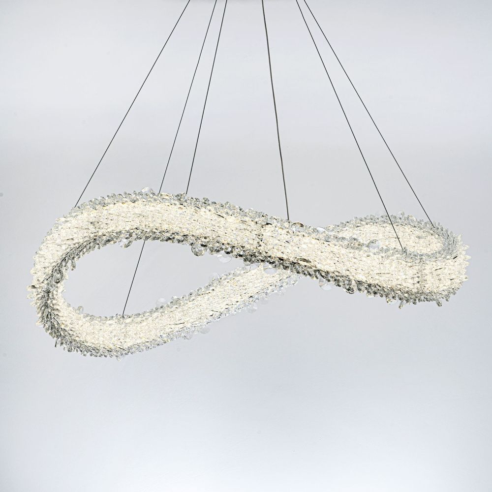 Подвесной светильник 80*40/150 см, LED 88W 3000-6000K MODESTYLE MS.5003.800 CR хром