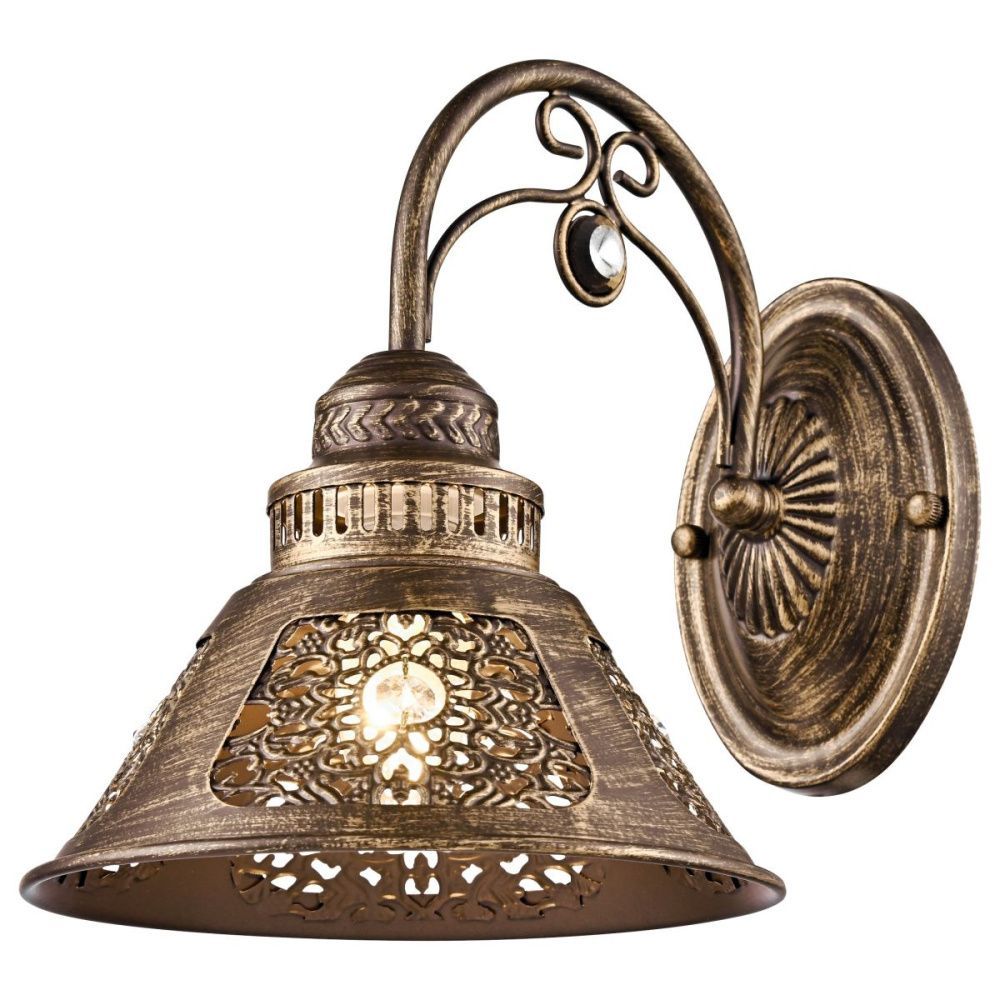 Бра 26 см, Velante 308-601-01, кофейный