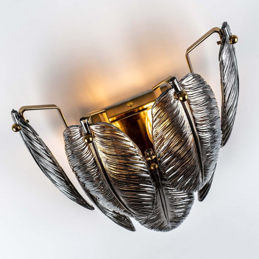 Настенный светильник 27*18 см, 2*Е14 MODELUX ML.20202.2 BS латунь