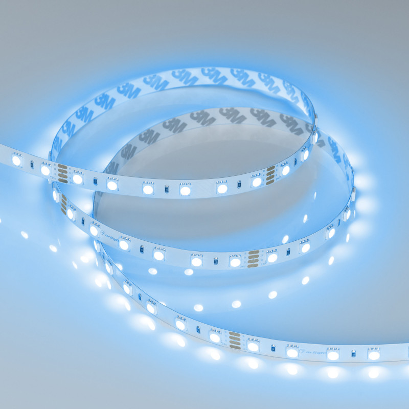 Лента RT-B60-10mm 24V RGB (14.4 W/m, IP20, 5060, 50m) (Arlight, Открытый) 024586(2). Цена указана за 50 метров. Продается кратно 50 метрам.