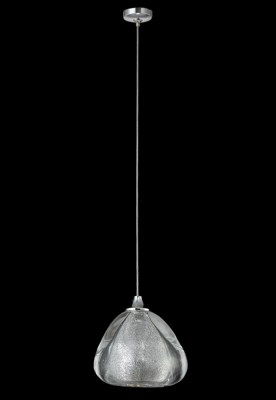 Светильник подвесной 12 см, Crystal L ux VERANO SP1 SILVER Серебро