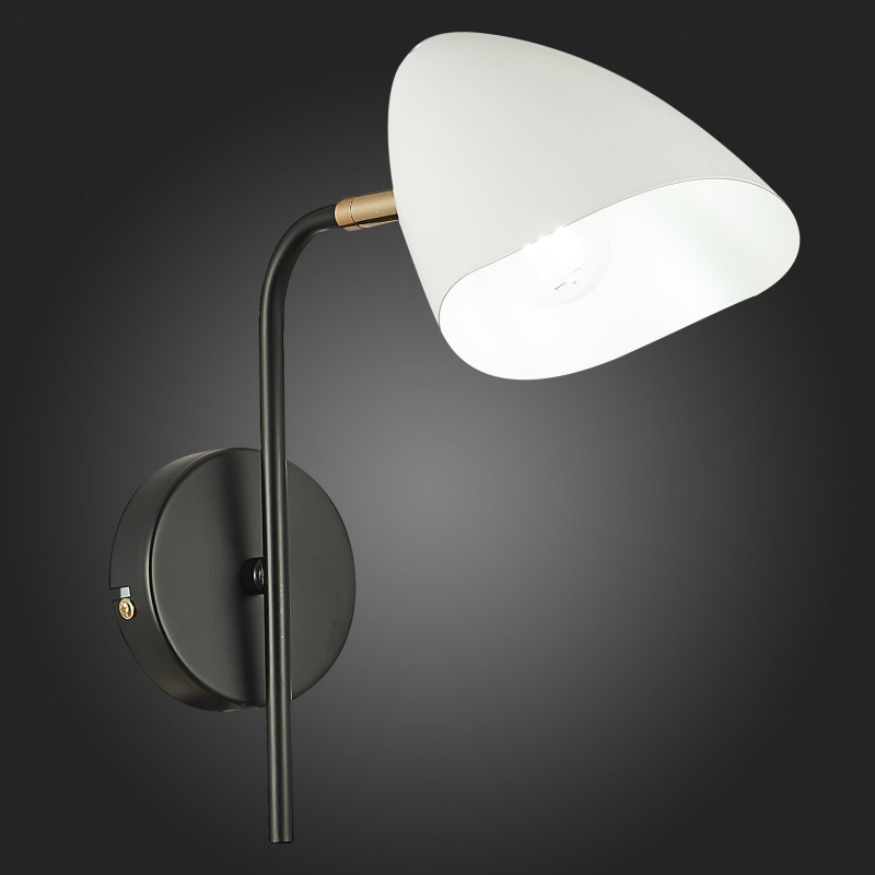 Бра 13 см,  EVOLUCE SATTA SLE103601-01 Черный, Золотой