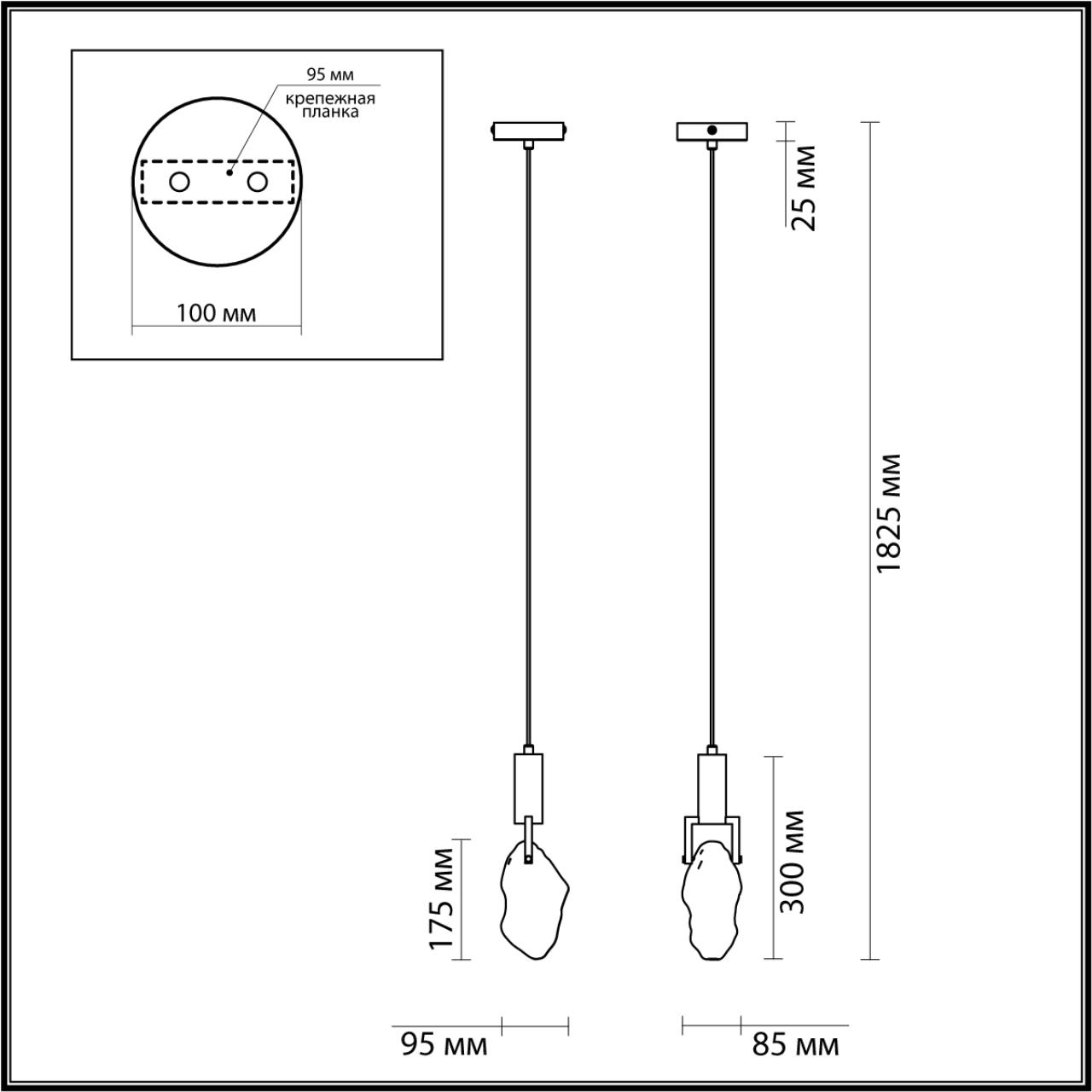 Подвесной светильник Odeon Light MIDCENT 4372/5L античная бронза