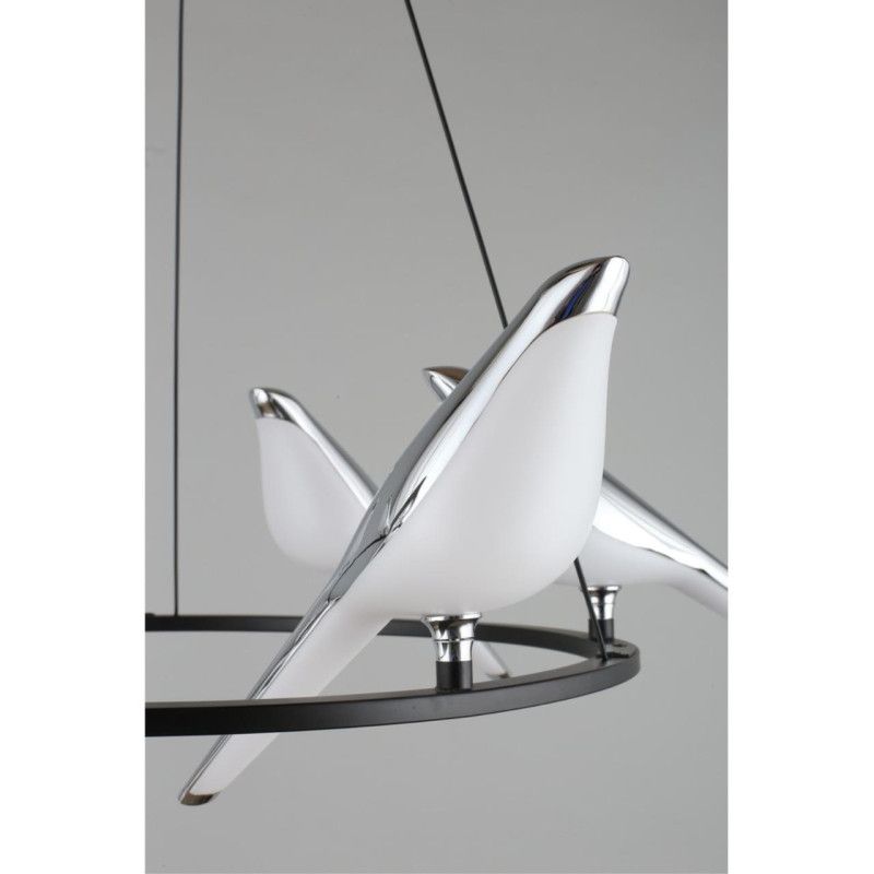 Детская люстра 65*60-300 см, 1*LED, 60W, 3000K, Aployt Astor APL.822.13.60, хром