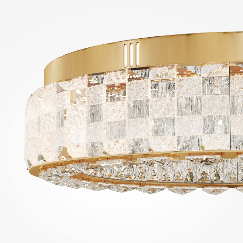 Накладной светильник 50*50*15 см LED, 32W, 3000К, Maytoni CASTELLO  MOD336CL-L100G3K золотой