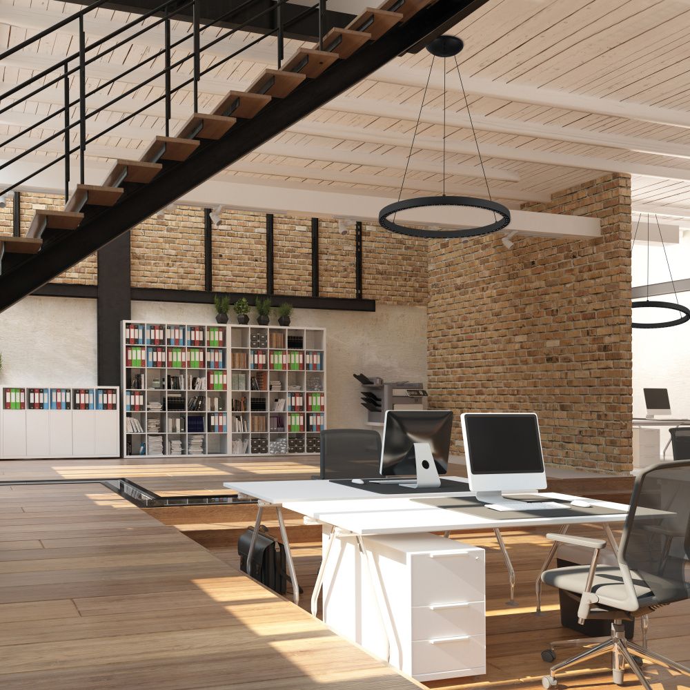 Светильник 92,8*200 см, вр  см, *LED*60+20W, 3000K, Mantra Riumar MAN8676, черный