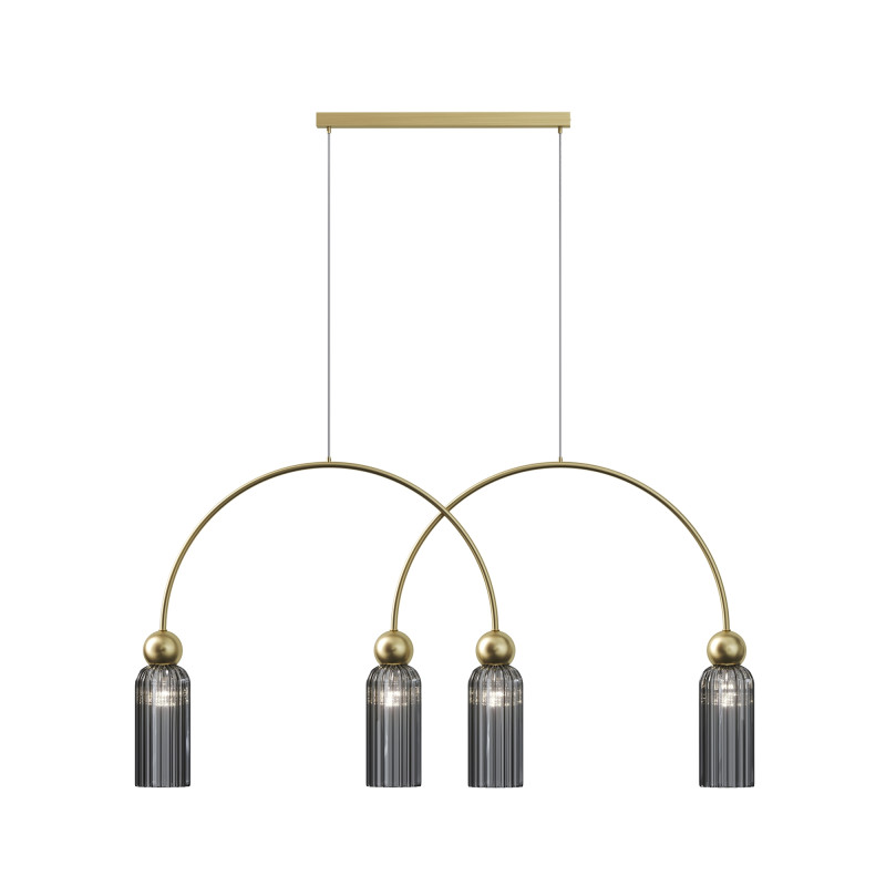 Подвесной светильник 110*10*362,5 см, 4*E14, 160W, Maytoni ANTIC MOD302PL-04GR золото матовое