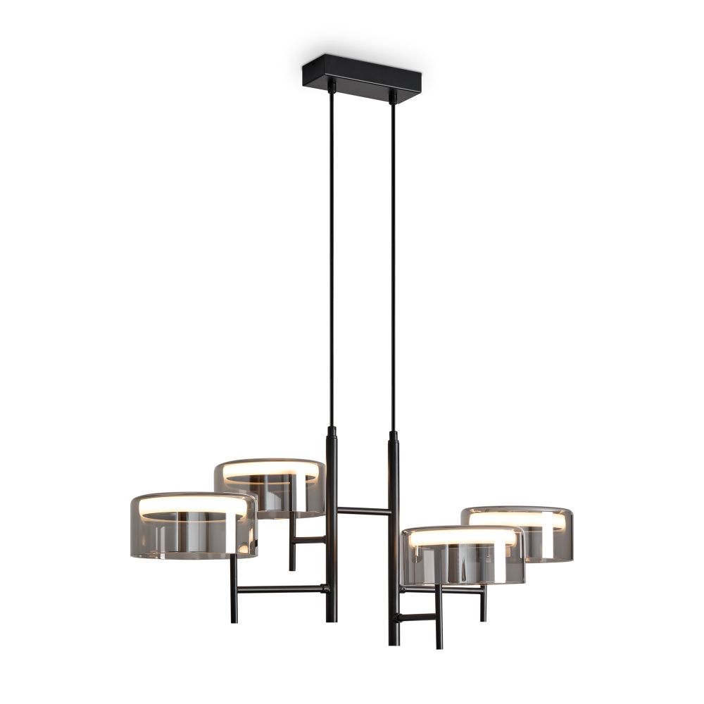 Подвесной светильник 68*50*45-131 см, LED*4W, 3000K, Freya Tower FR5536PL-L14B, Черный
