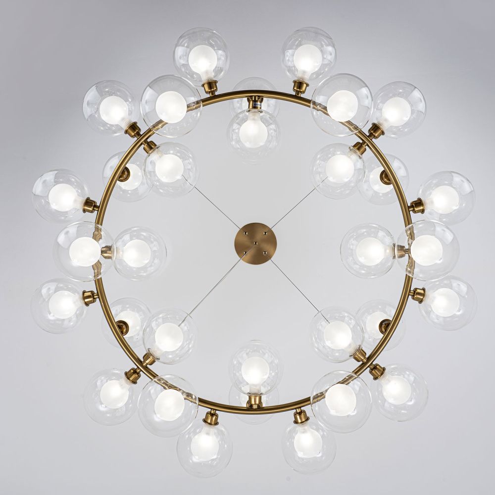 Подвесной светильник 95*80/110 см, 32*G9 MODESTYLE MS.6030.32 BS латунь