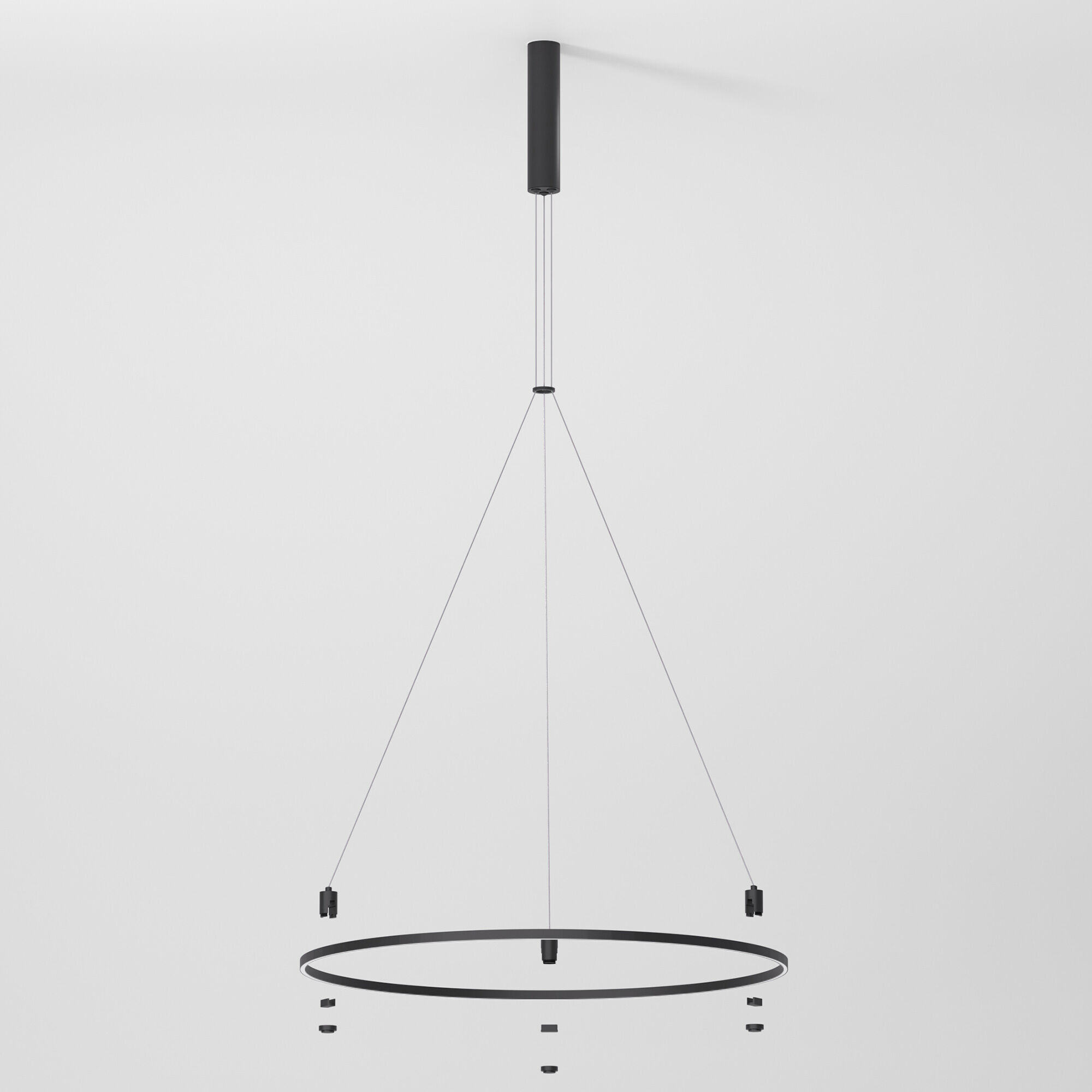Шинопровод с тросовыми креплениями Elektrostandard Esthetic Magnetic Round 85138/00, черный