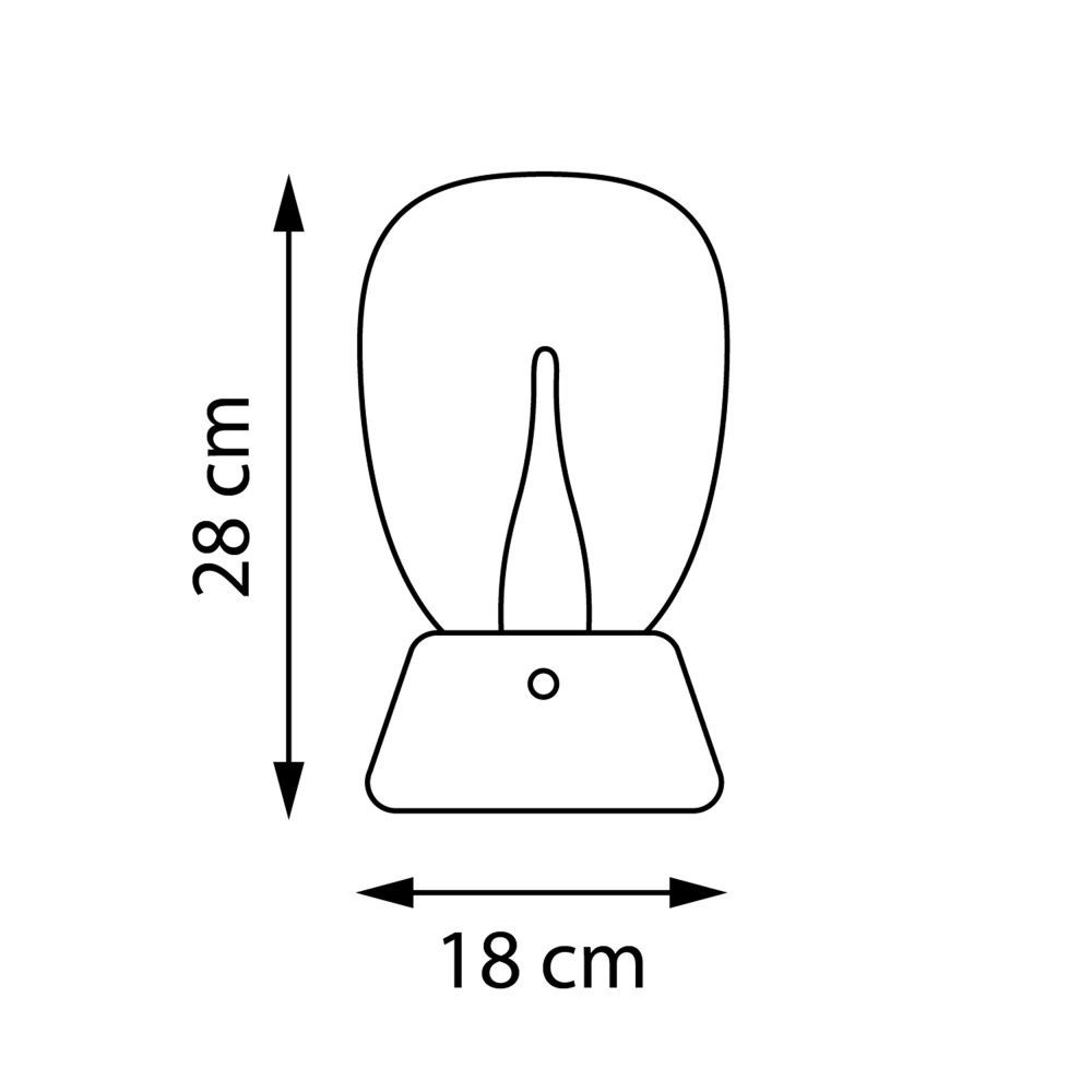 Настольная лампа диммируемая 10W 3000K матовый/черный Uovo III Lightstar 807917