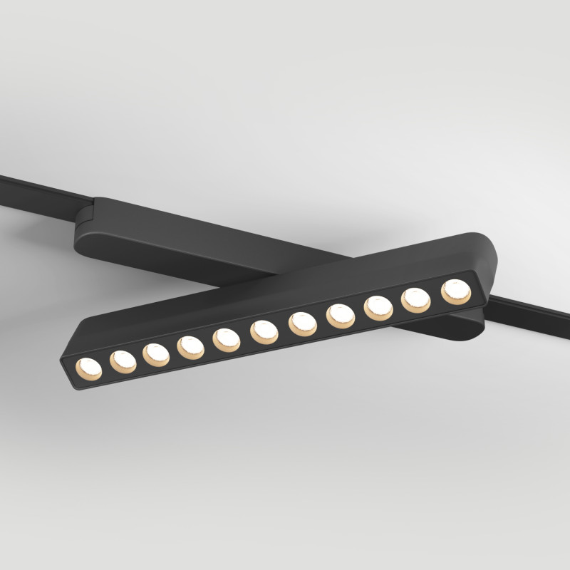 Светильник на шине 23*2,6*6 см, LED * 12W, 3000K, Denkirs Air Grill DK5308-BK, черный