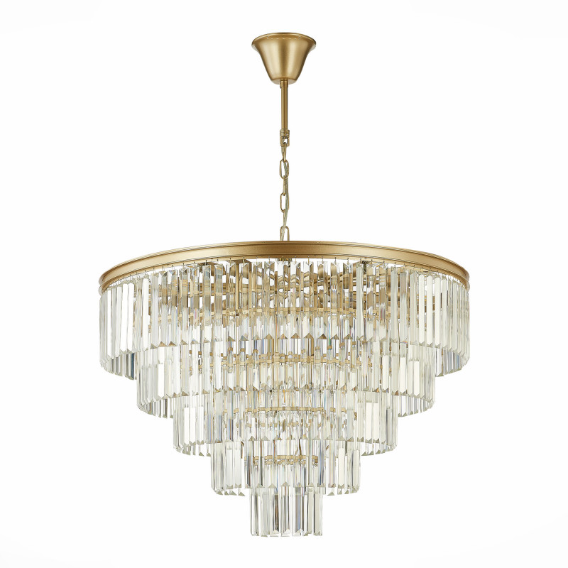 Люстра подвесная 80 см, ST LUCE ERCOLANO SL1624.203.15 шампань