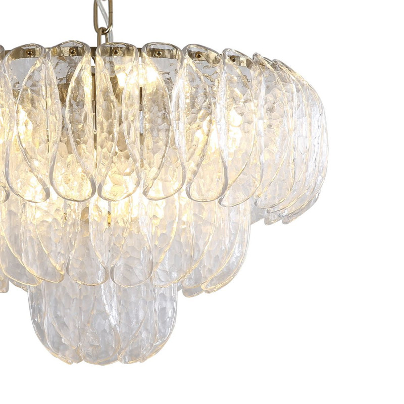 Каскадная люстра *60*98 см, 11*E14*40W, Indigo Dalia V000374, бронзовый, 12034/11P Brass