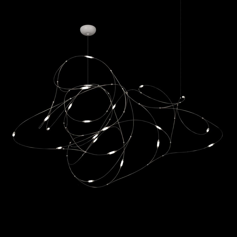 Подвесной светильник 135 см, 10W, 3000K, Loft IT Flock of Light 10309/21 CR, хром