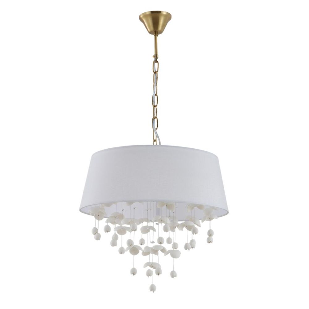 Подвесной светильник 46 см, Indigo Tenerezza 13029/6P White V000558, бронза