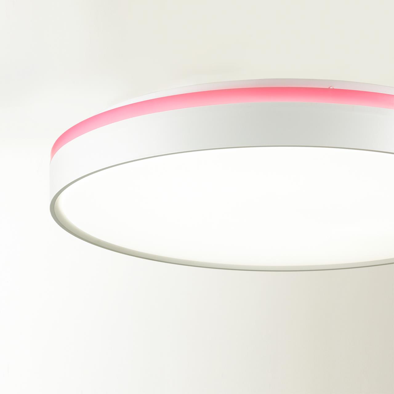 Cветильник 50 см, LED 1*70W, 3000-6000 К, Sonex Kezo Pink 7708/EL, белый/розовый