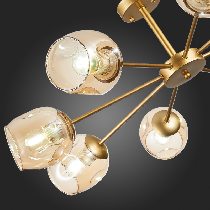 Люстра потолочная Evoluce Pallo SLE155412-08 Золотистый