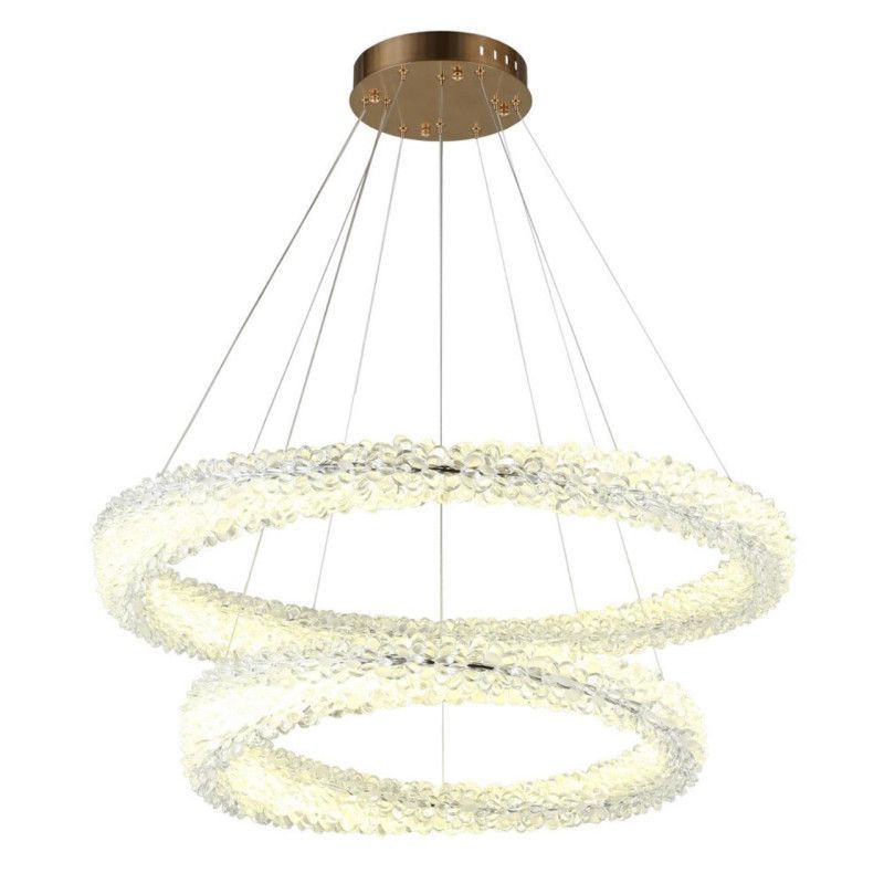 Подвесная люстра 80*70-200 см 150W, 4000K, Aployt Marcelina APL.853.03.150, золотой