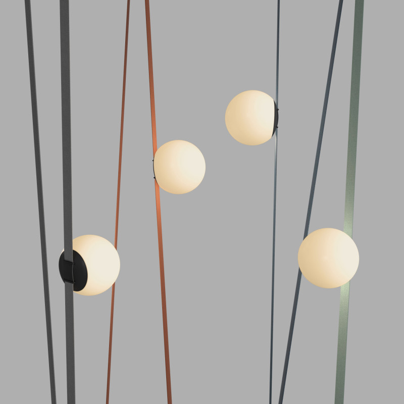 Трековый однофазный светильник 15 см, 10W, 3000K, Denkirs Belty Orb DK5551-BK, черный