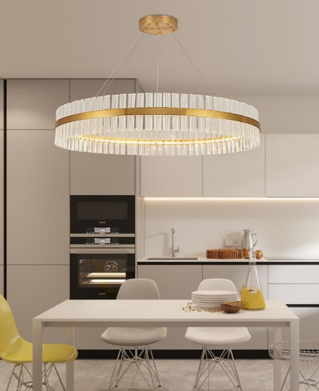 Светильник MD.6012 BRASS/ЛАТУНЬ D1000/H1200/1/LED/100W/4500K ASK DZN22-05