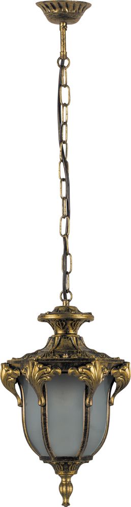 Светильник садово-парковый Feron PL4044 34 см шестигранный на цепочке, черное золото