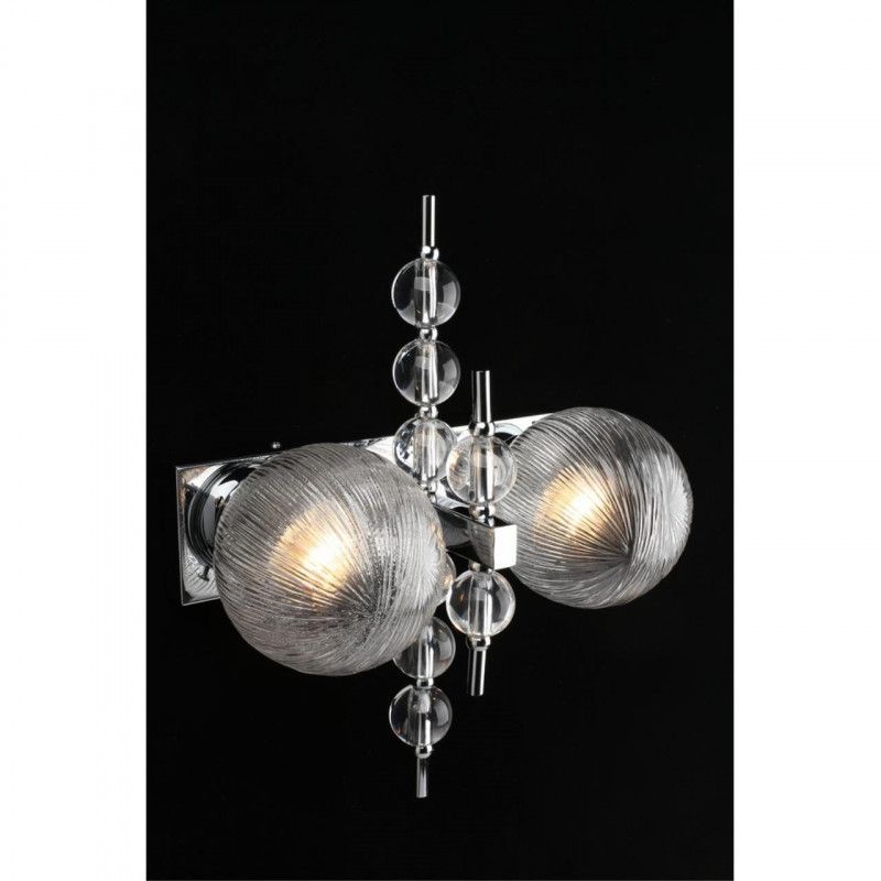 Бра 20*37*46 см, 2*E27, 40W, Aployt MELANI APL.821.01.02, хром