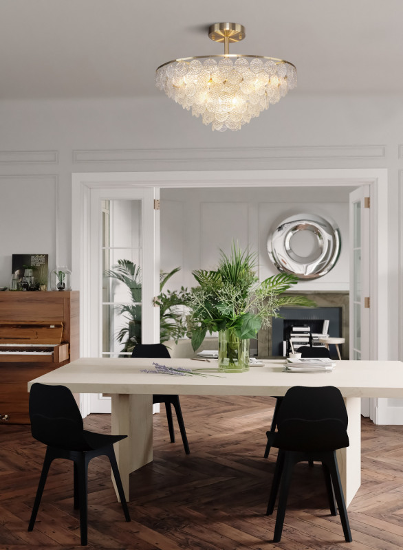 Люстра потолочная Maytoni Mazzo MOD130CL-11G, диаметр 52 см, золото
