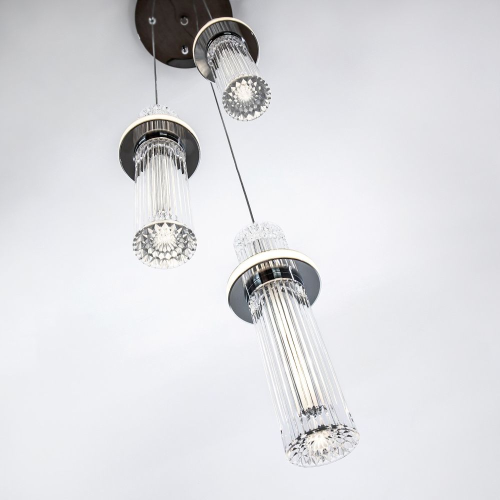 Подвесной светильник 21*21*105 см, LED 35W, 4000K, Хром MODELUX ML.3316.3