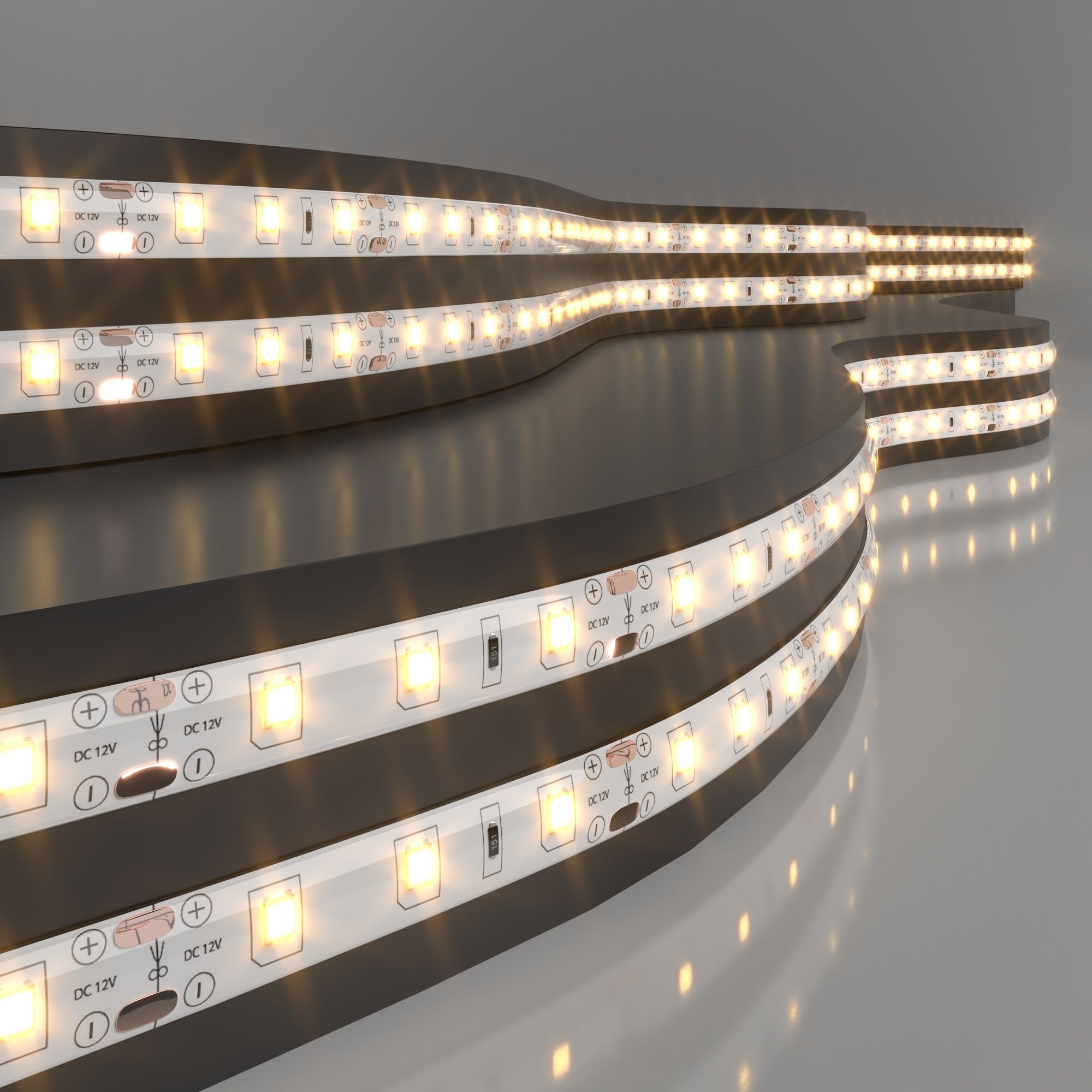 Светодиодная лента Лента светодиодная 12V 4,8W 60Led 2835 IP65 теплый белый, 5м Elektrostandard