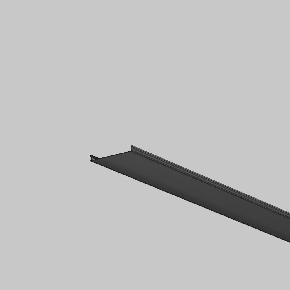 Рассеиватель для профиля 50×50 (Чёрный, 3 м), ALM-5050T-B-DF-3M 642049, 300*5*1 см, Maytoni Led Strip 642049, Черный