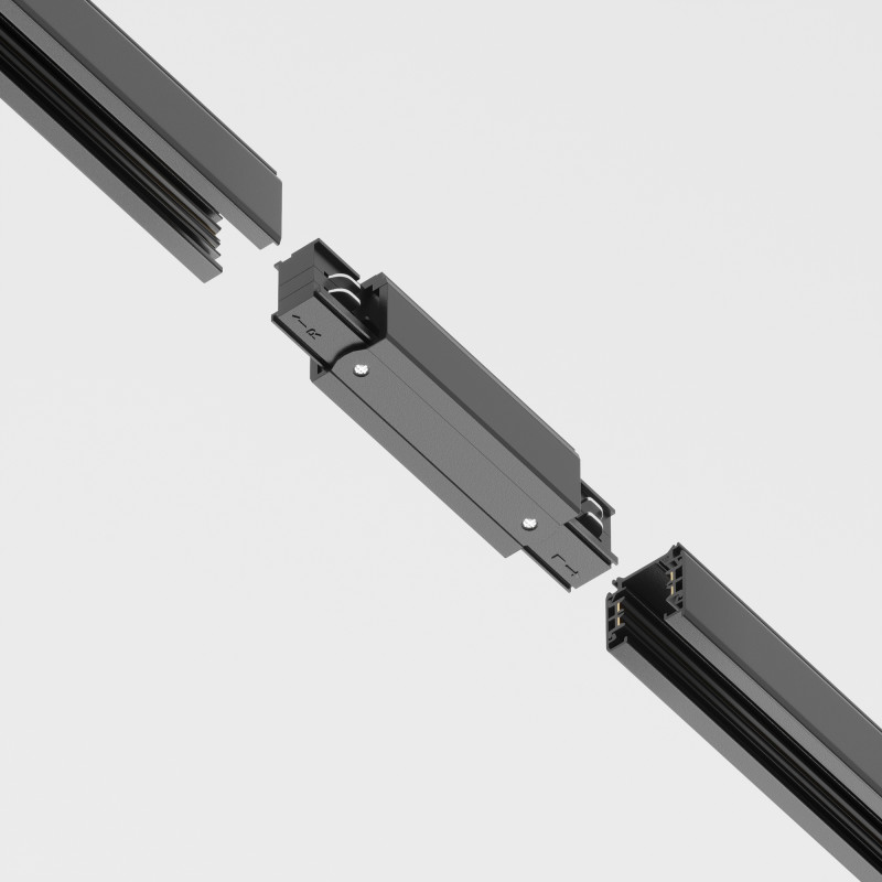 Комплектующие для накладной трековой системы Maytoni Technical Three phase track system Trinity TRA005C-31B черный