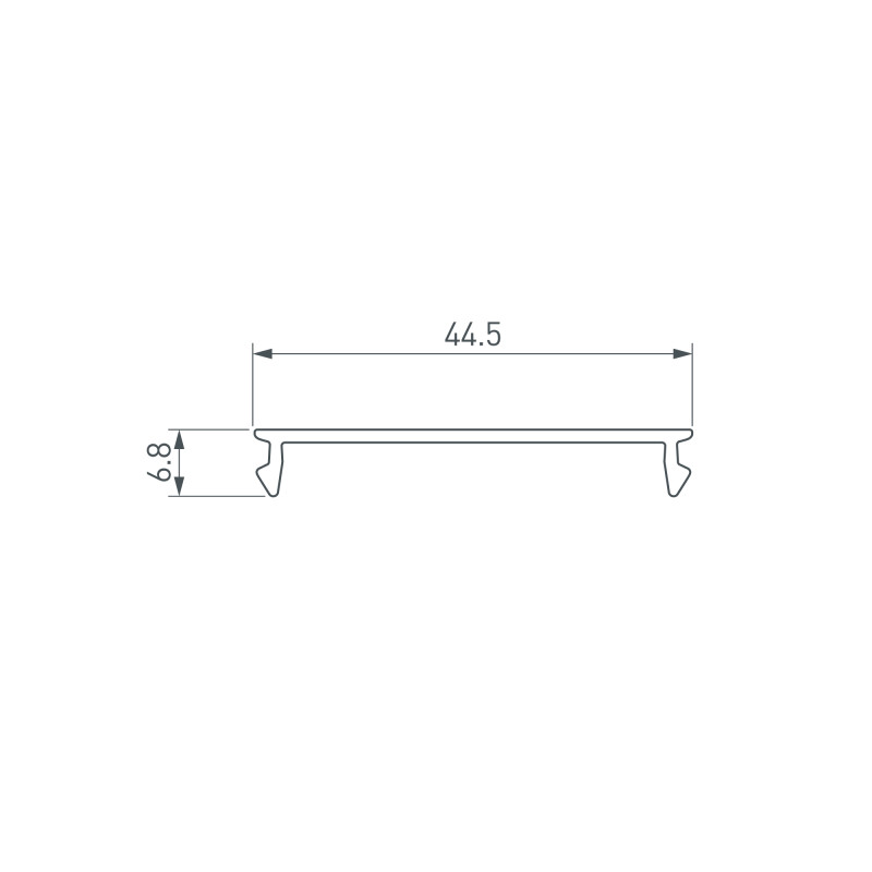 Экран Arlight 036975 200*4,5*0,5 см. Цена указана за 2 метра. Продается кратно 2 метрам.