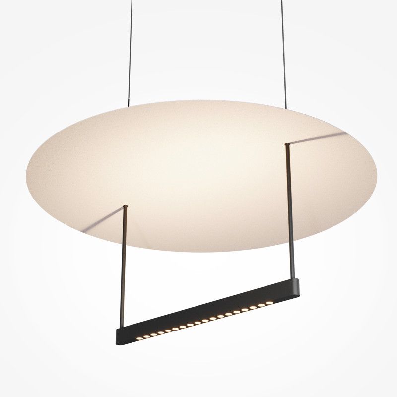 Подвесной светильник с диммером 60*60*334,6 см, LED*30W, 3000K, Maytoni Ambience MOD280PL-L30B3K1, черный