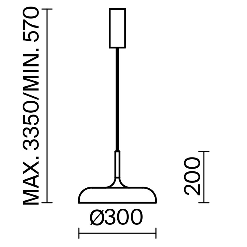 Подвесной светильник 30*45*335 см, LED*19W, 3000 К, Gerhard MOD189PL-L12W3K1 Maytoni, Белый