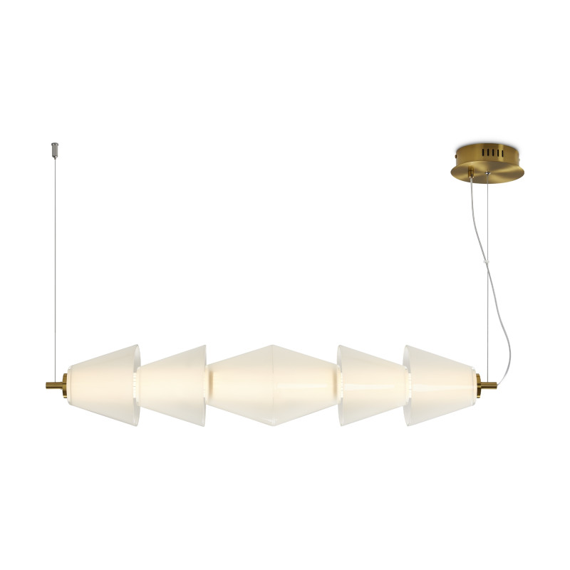 Светильник 90 см, 22W, 3000K, Freya Plum FR6137PL-L21BT2, латунь