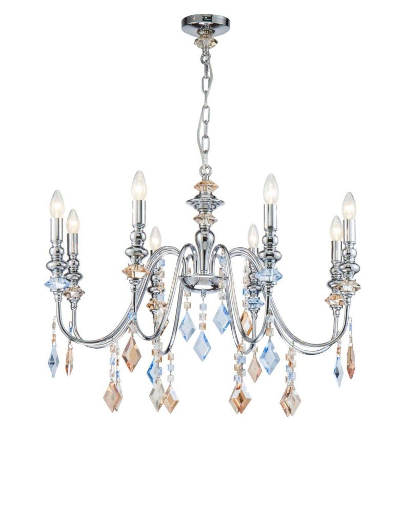 Люстра *80*95 см, 8*E14*60W, Lucia Tucci Maya MAYA 4450.8 chrome, хром