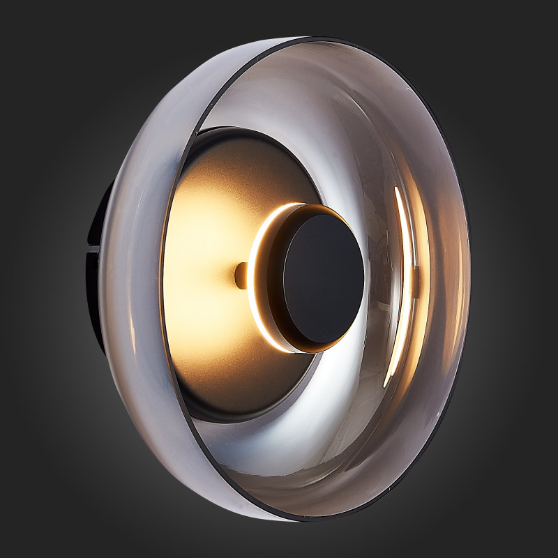 Светильник настенный 23 см, 7W 4000K ST LUCE LAZIO SL6002.401.01 Черный