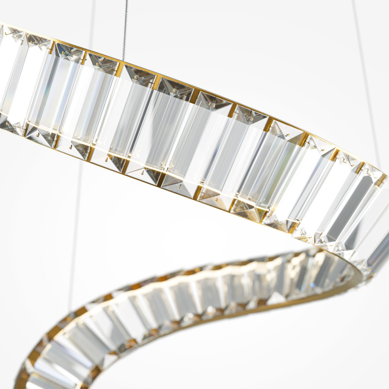 Подвесной светильник 45*45*374 см, LED, 48W, 3000К, Maytoni Krone P097PL-L48BS3K латунный
